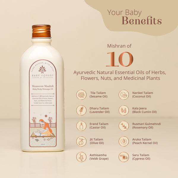 Buy Baby Body Massage Oil Online Maasoom Maalish Baby Forest