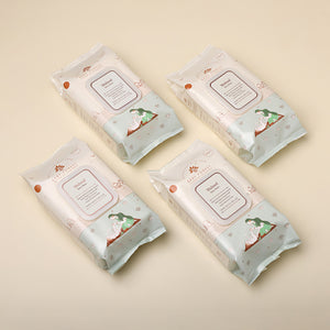 Mulmul Baby Wipes Pack of 4 Image 01