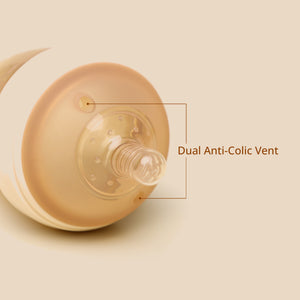 Laad Pyaar Baby Feeding Bottle's Nipple Showing Dual Anti-Colic Vent