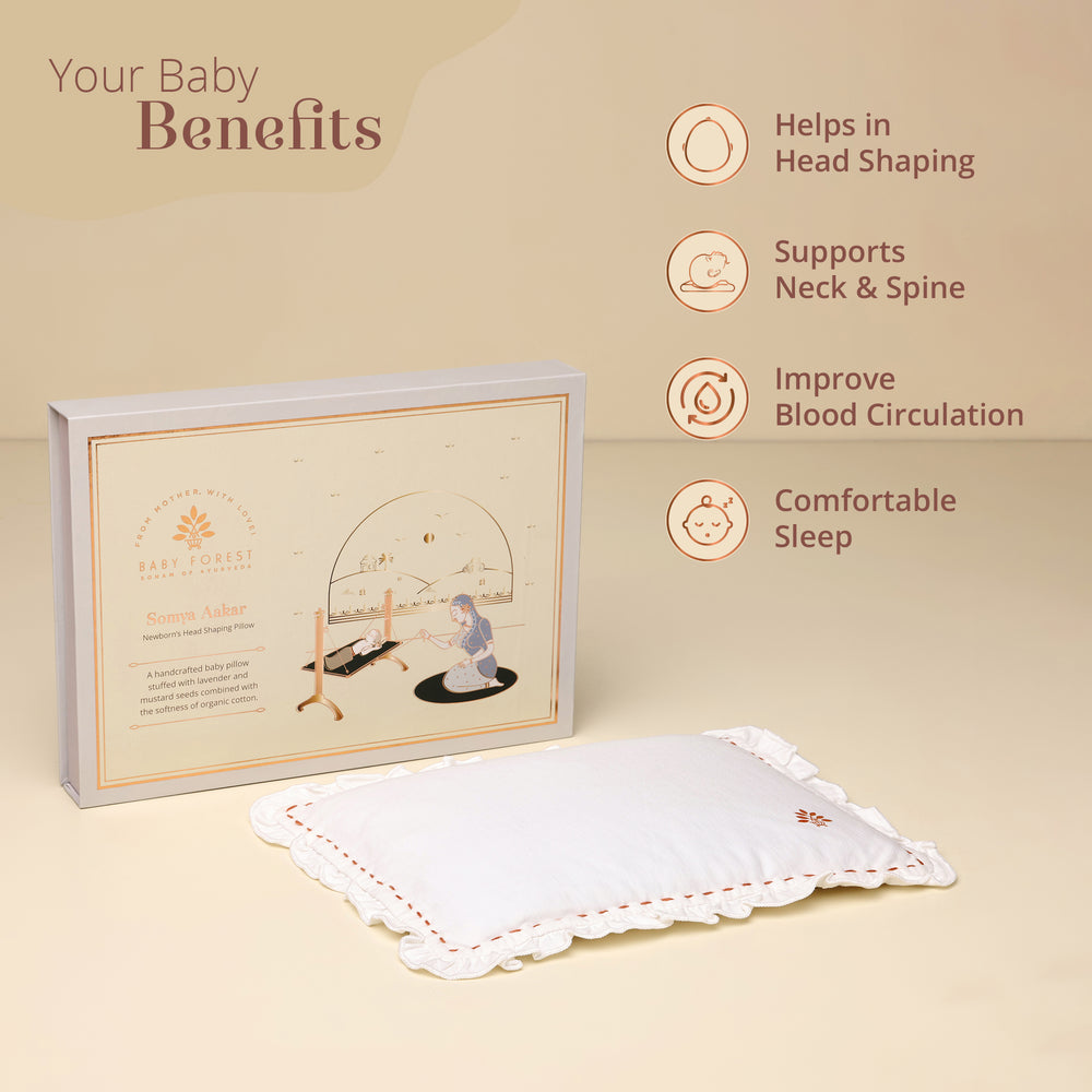 Somya Aakar Newborn’s Head-Shaping Mustard Pillow